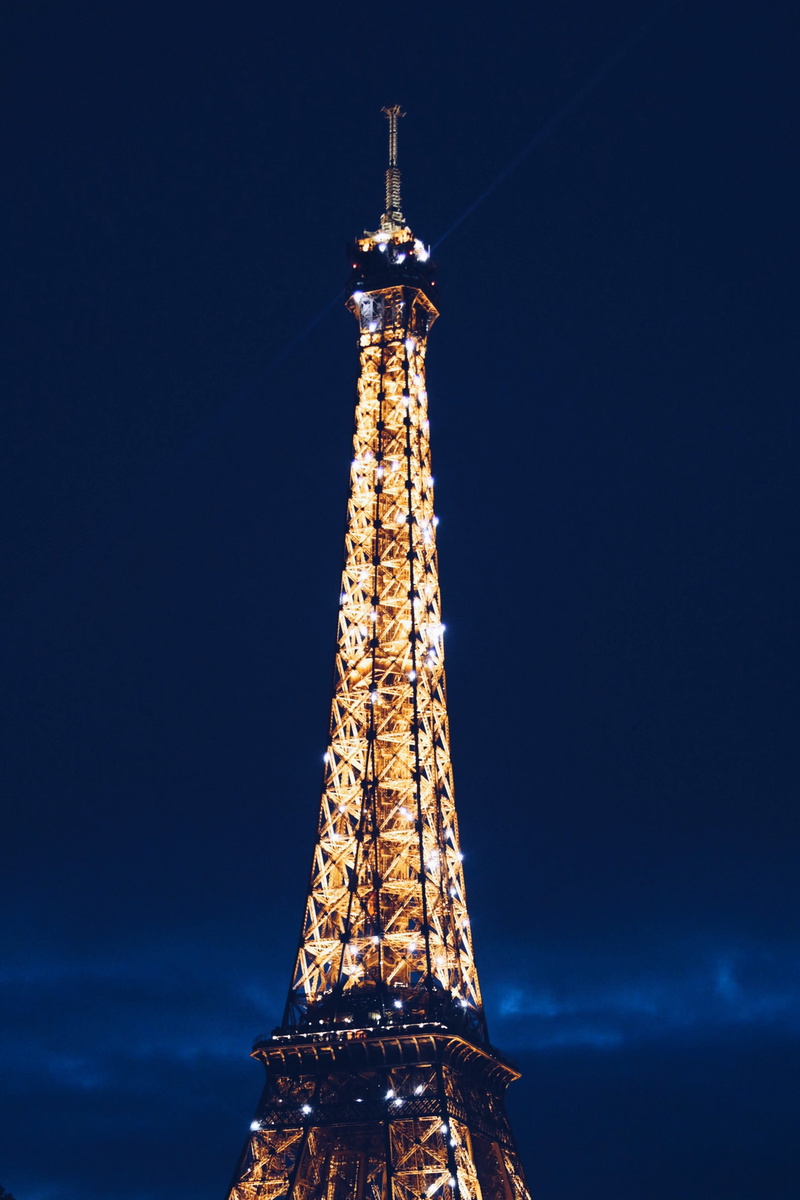 eiffel, low angle view, blue, global communications, tower, city, eiffel Tower, europe, the past, capital Cities, international Landmark, paris - France
