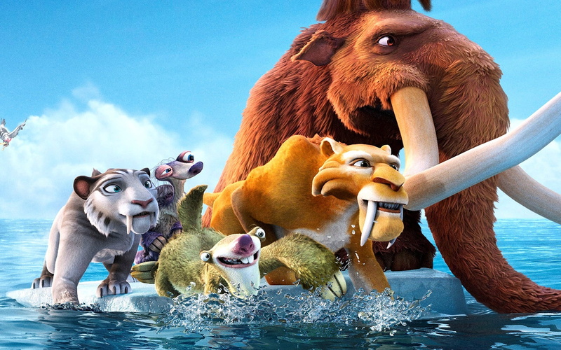 Manny, the sky, 1080P, trunk, mammal, animals in the wild, vertebrate, sea, animal, wave, the ocean, clouds, pets, fangs, river, no people, young animal