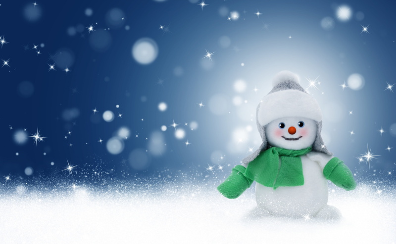 no people, holiday, Winter, Snowman, powder snow, Snowing, extreme weather, 4K, celebration, Snow, blue, cheerful, Decoration, white color, happiness