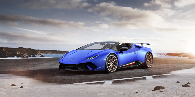 mode of transportation, Lamborghini Huracan Performante Spyder, no people, 4K, luxury, cloud - sky, speed, nature, winter, motion, travel, transportation