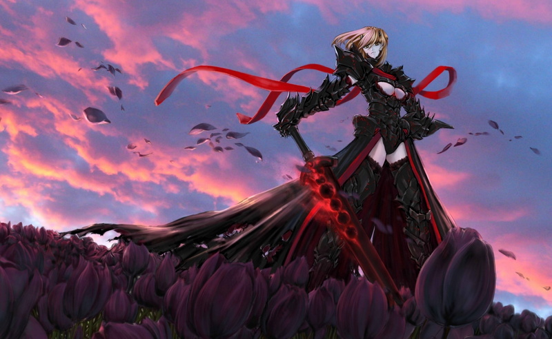 sculpture, Anime, Fate, creativity, Night, sunset, arts culture and entertainment, motion, no people, flower, plant, multi colored, beauty in nature, 2K