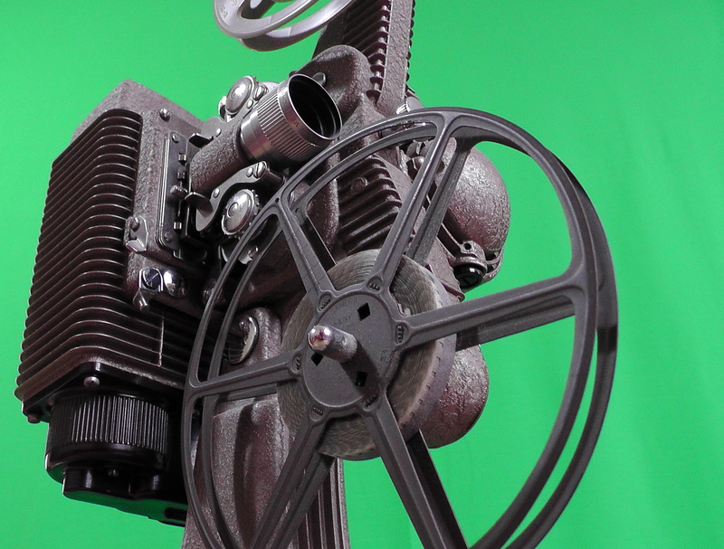 wheel, projection, archive, engine, green color, close-up, machinery, machine part, film, colored background, cinema, studio shot, transportation, 4K