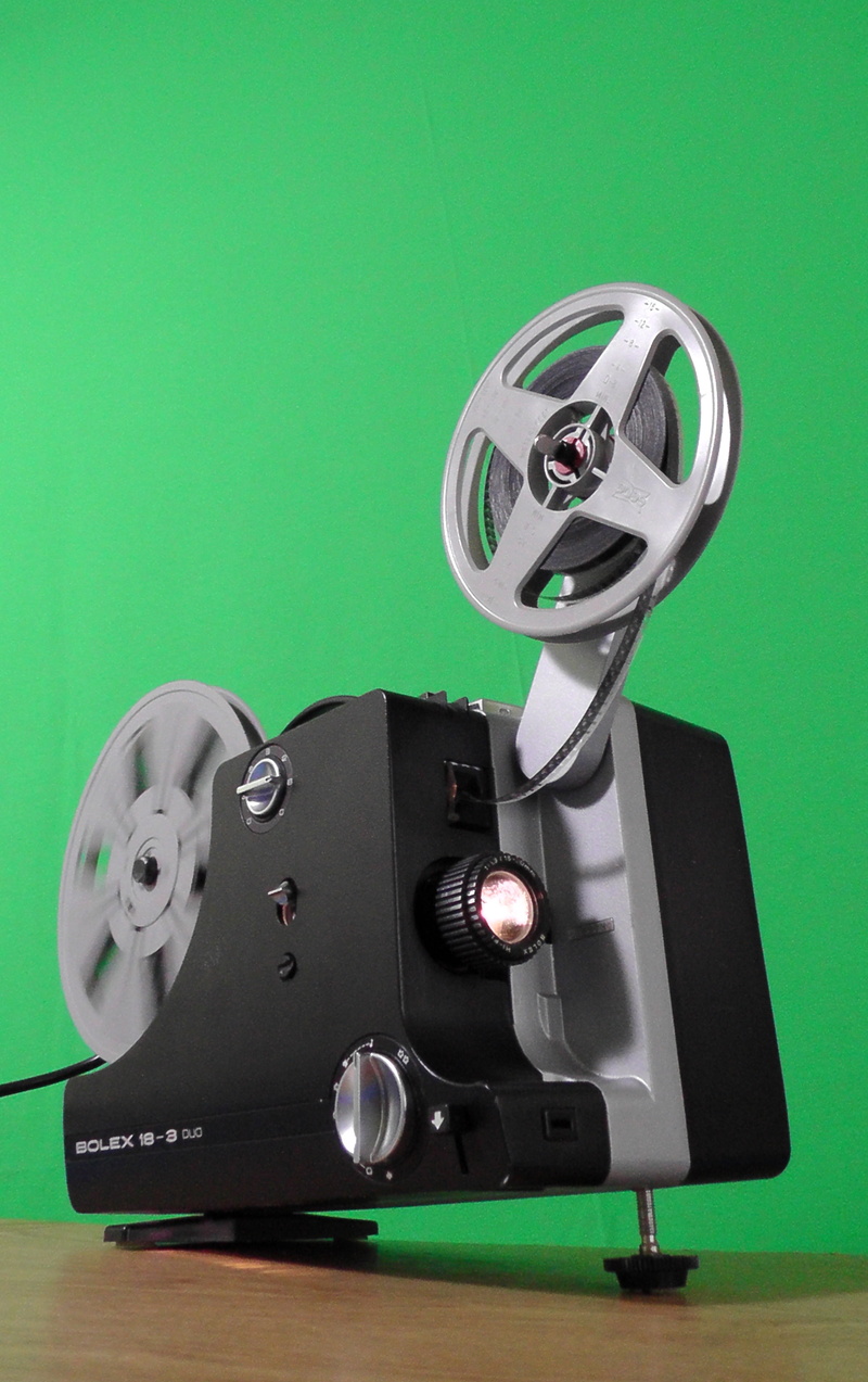 reel, camera, cinema, green color, canvas, metal, projector, green background, former, retro styled, colored background, photography themes, black, still life