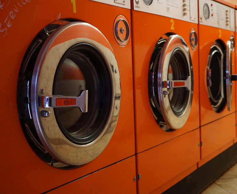 appliance, 2K, cleaning, clean, shape, dress, wheel, repetition, housework, laundromat, apparel, orange, no people, circle, entrance, clothing, machinery