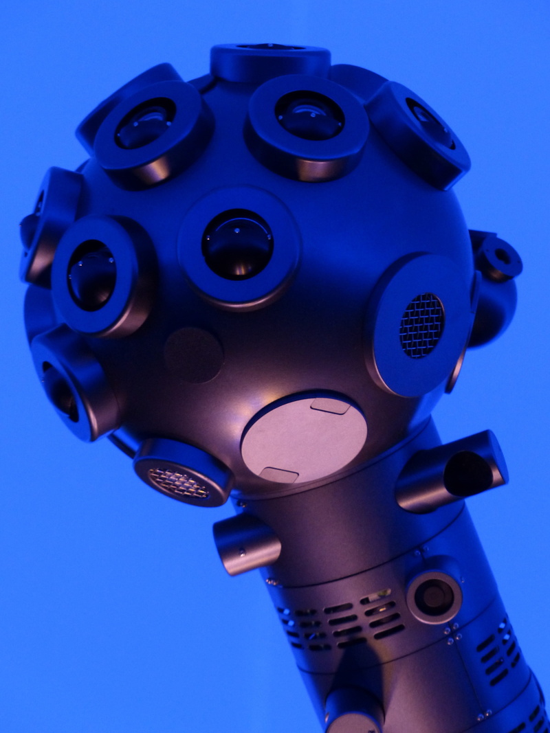 circle, security, close-up, machinery, colored background, machine, blue background, Planetarium, Star Projector, single object, still life, equipment