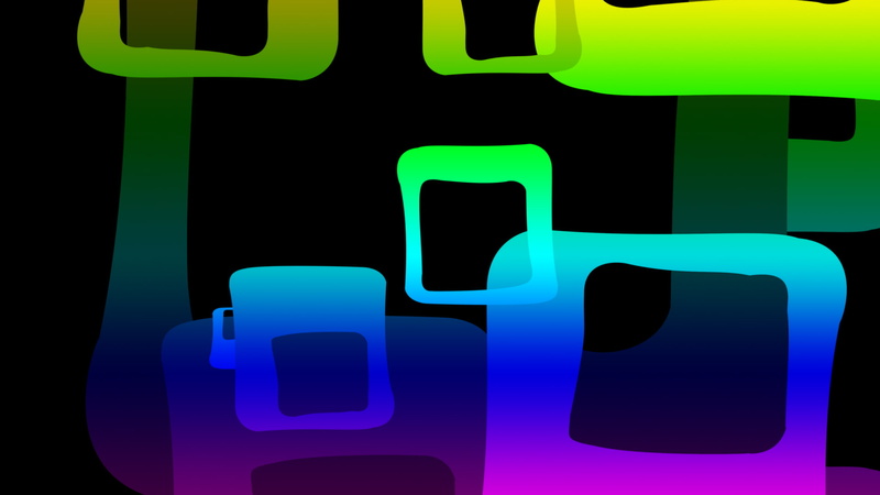 green, square, 1080P, abstract, shapes, blue