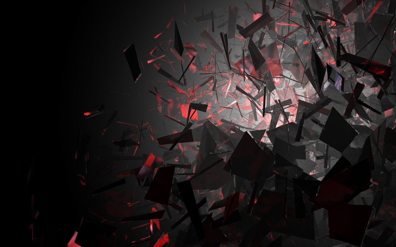 shapes, red, square, white, 1080P, colors, black