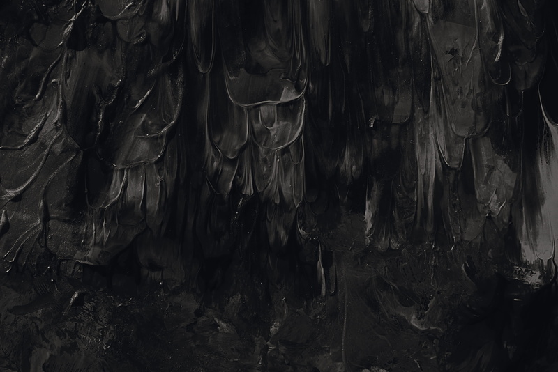 black, large group of objects, day, abundance, hanging, geology, indoors, pattern, nature, background, full frame, paintbrush, physical geography, rock formation