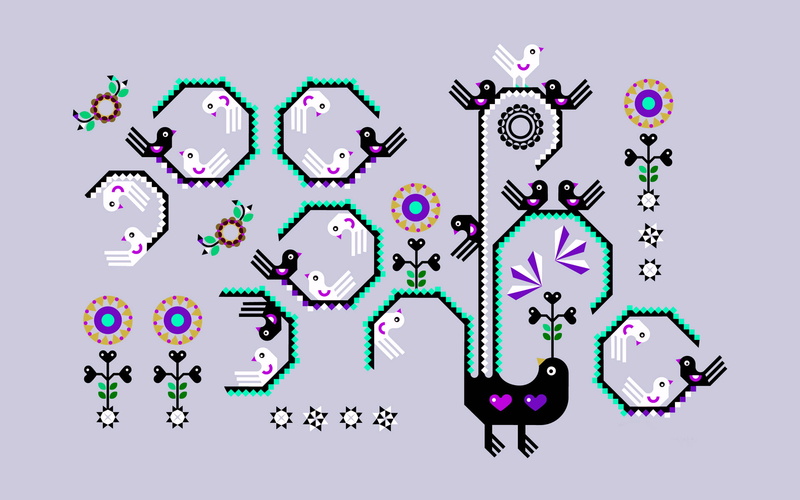 1080P, ornament, birds, figure, zune originals