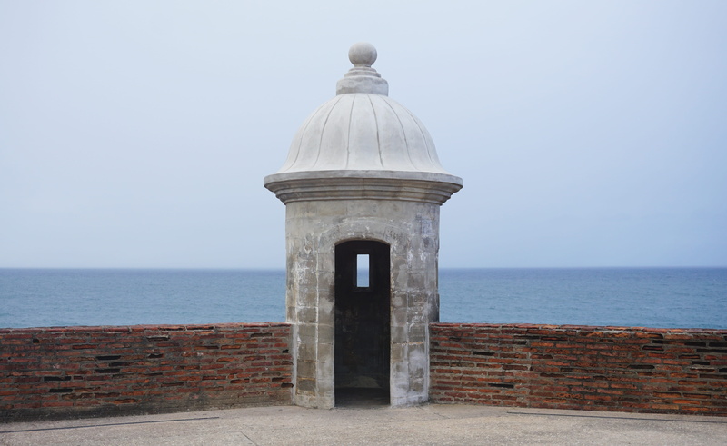 travel destinations, puerto rico, 5K, tranquility, window, tranquil scene, wall, san juan, nature, ocean, building exterior, horizon over water, beauty in nature