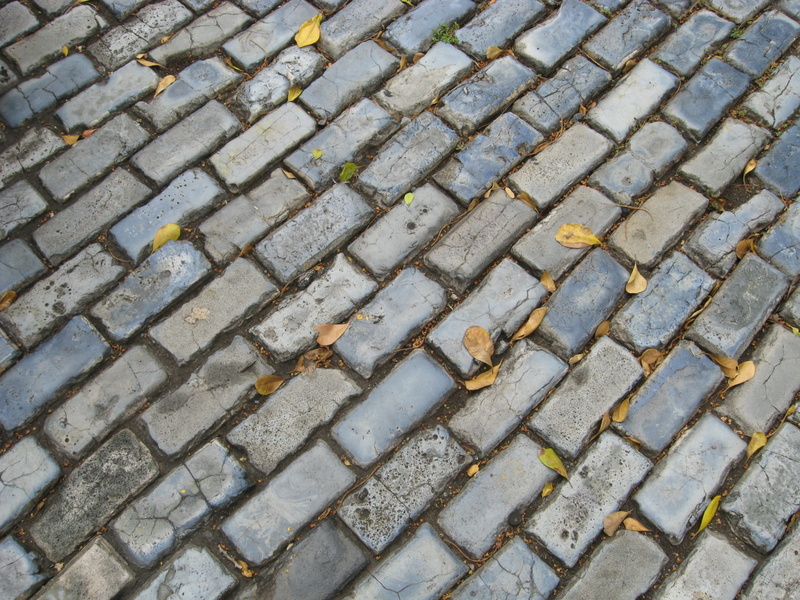 transportation, sign, rico, outdoors, textured, backgrounds, road, historic, sidewalk, city, full frame, Street, architecture, high angle view, San, stone material