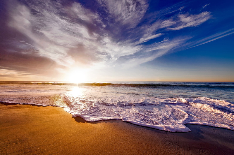 cloud - sky, sky, brown, clouds, vacation, sun, beach, sea, scenics - nature, beauty in nature, horizon over water, california, horizon, tranquil scene