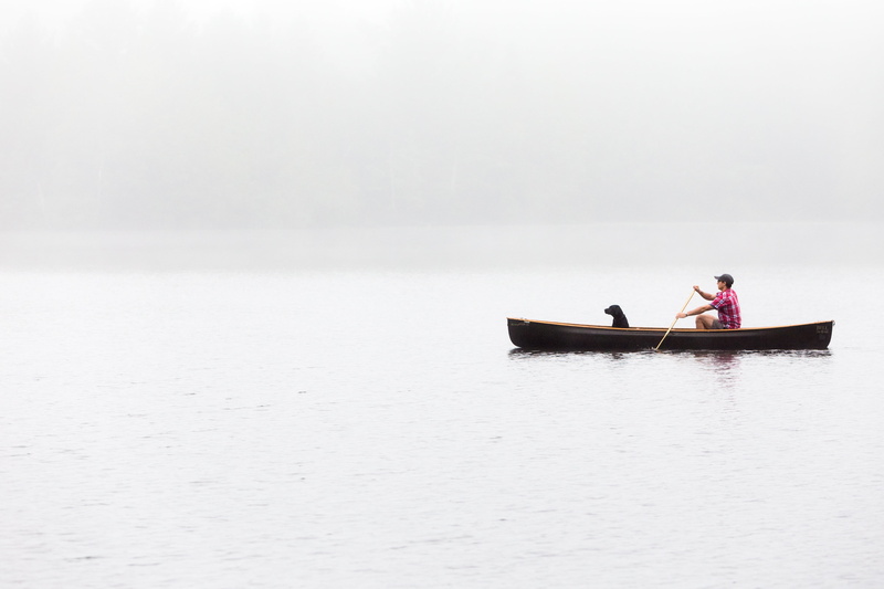 board, paddle, paddling, man, leisure activity, day, adults only, fog, nautical vessel, rowboat, lake, men, ocean, two people, waterfront, lifestyles, adult