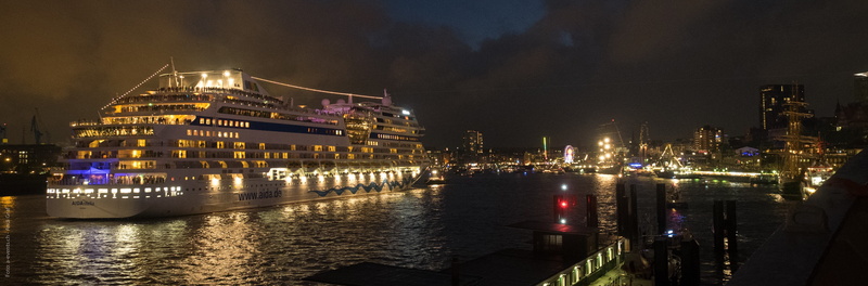 cruise, harbor, nautical vessel, reflection, river, no people, hafengeburtstag, aida, architecture, travel destinations, passenger craft, ship, water, aidastella
