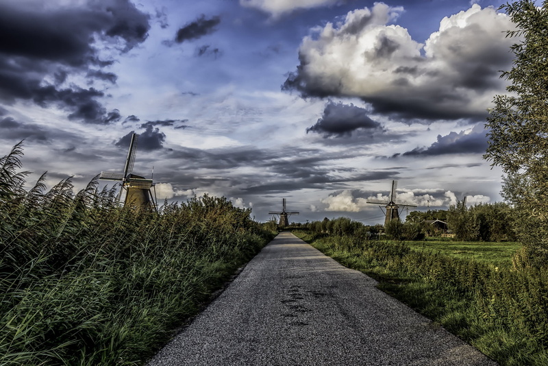Zuid-Holland, Kinderdijk, Nederland, 1080P