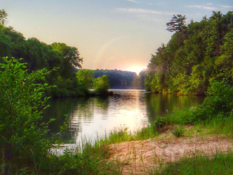 no people, tranquility, non-urban scene, tree, upham woods, water, woods, lake, sky, landscape, day, plant, scenics - nature, 2K, growth, daybreak, green color