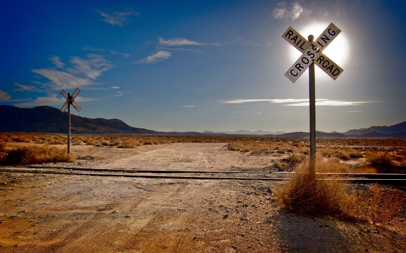 hill, information sign, crossing, sunset, grass, road sign, pointers, scenics - nature, guidance, sand, tranquility, mountain, text, direction, climate