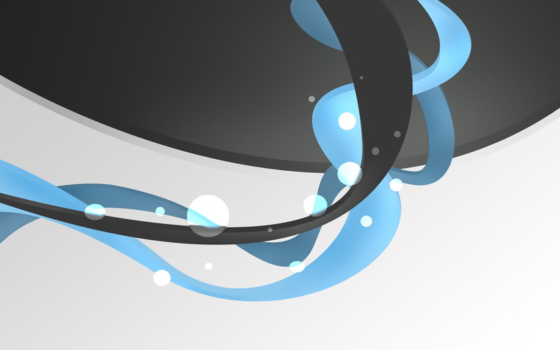 black, gracefully, blue, 1080P, abstract background, white