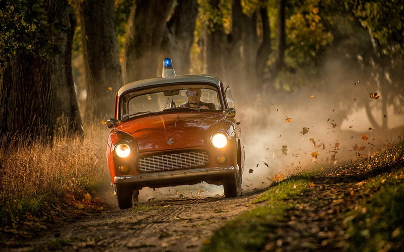 police, car, hurry, 1080P