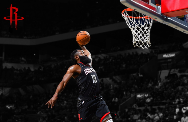 Houston Rockets, dunks, 1080P, NBA, James Harden