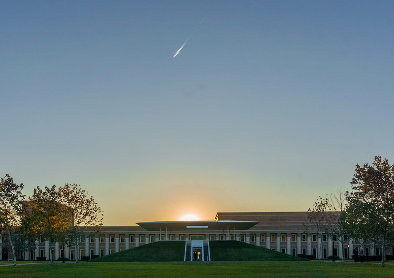 scenics - nature, skyspace, plant, united states, rice university, no people, tranquility, beauty in nature, outdoors, building exterior, tree, field, growth