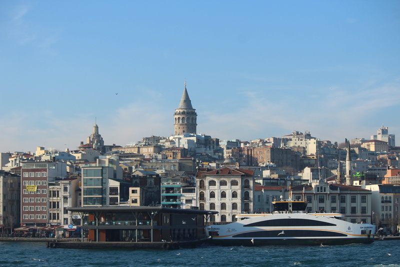 built structure, on, estuary, bridge, ship, arsenal, building exterior, cityscape, marine, turkey, building, landscape, travel destinations, outdoors, city