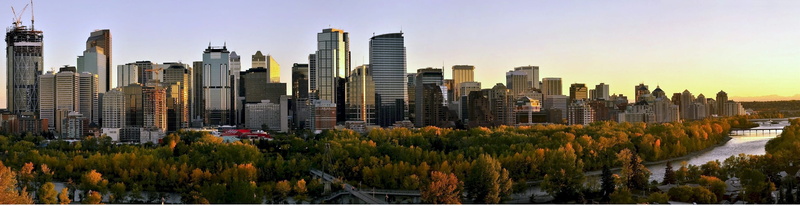 building, skyline calgary, city life, river, tree, panoramic, landscape, architecture, canada, tower, built structure, outdoors, downtown, 2K, day, modern