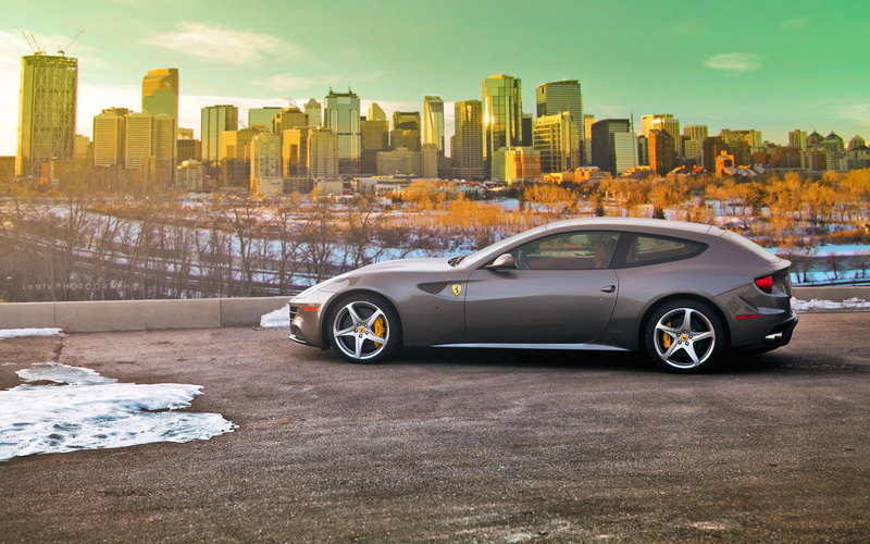 canada, cars, cityscapes, art, alberta, sunset, 2K, calgary, hd, x, vehicles, ferrari