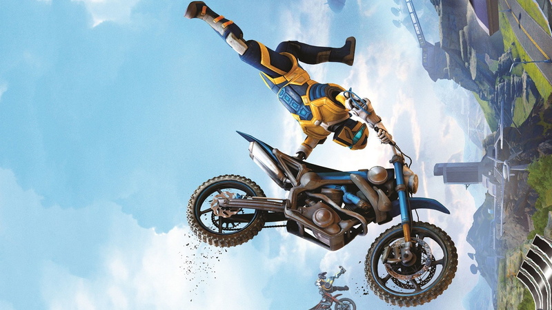 outdoors, people, extreme sports, communication, cloud - sky, full length, low angle view, Trials Fusion, motorcycle, transportation, warning sign, 1080P