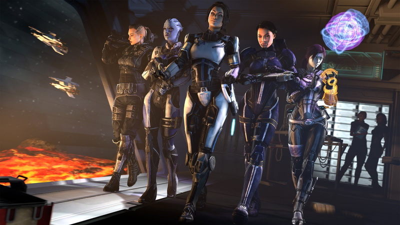working, Mass Effect, 1080P, adult, men, people, young men, real people, Liara TSoni, nature, cooperation, togetherness, TaliZorah, indoors, Jack (Mass Effect)