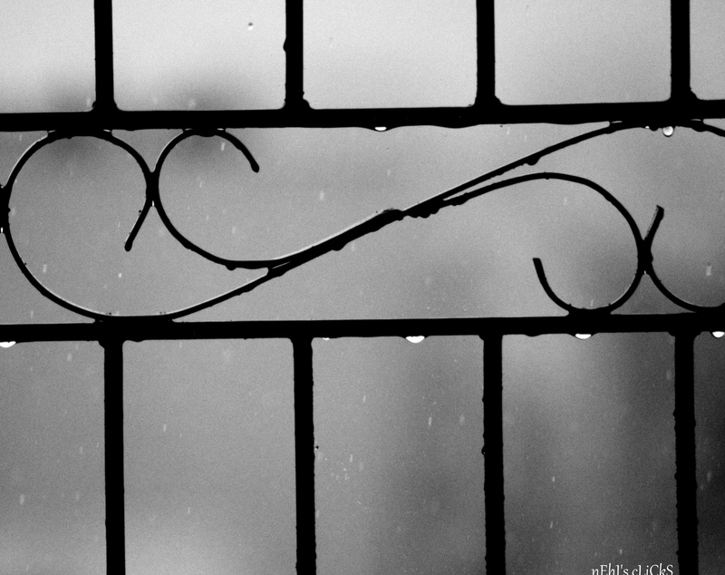 metal, frame, backgrounds, sky, full frame, architecture, 2K, love, reminds, close-up, no people, black, rain, wrought iron, window, nature, glass - material