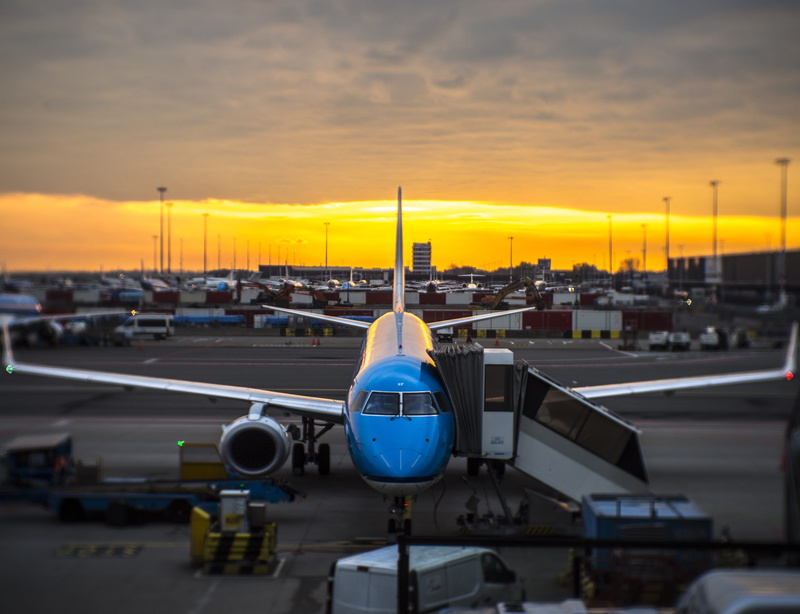 transportation, orange color, aircraft wing, airport terminal, trip, airplane, fly, air vehicle, road, schiphol, commercial airplane, outdoors, netherlands