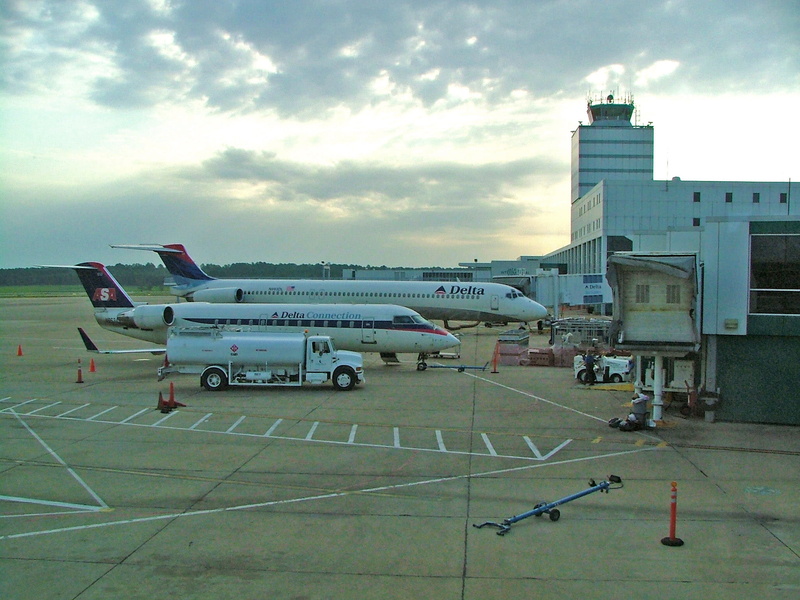 leaving, business, landing - Touching Down, no people, 1080P, airport Runway, Jackson-Evers International Airport, airbus, United States, transportation