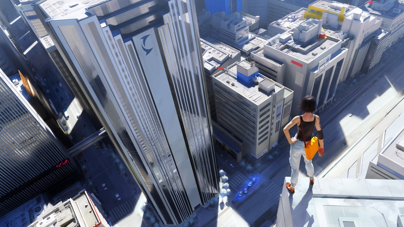 Mirrors Edge, parkour, video games, Faith Connors, 1080P, skyscraper