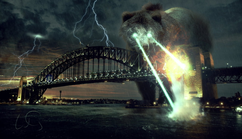 Explosion, firework display, 1080P, bridge, digital composite, illustration, transportation, bridge - man made structure, Harbor, sky, connection, outdoors