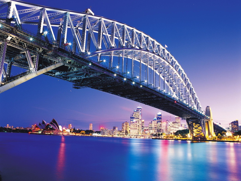 world, australia, harbour, bridge, sydney, building, 2K
