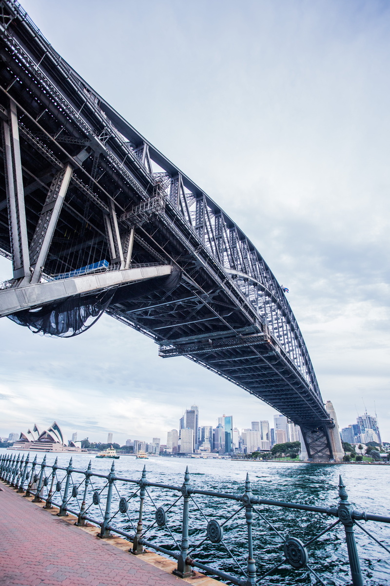 sydney harbour bridge, travel destinations, building exterior, long, australia, transportation, bridge - man made structure, city, 5K, waterfront, milsons point