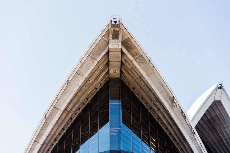 operahouse, day, sunny, apex, architecture, window, black, nature, blue, house, sky, brown, city, australia, business, opera, sydney, low angle view, travel