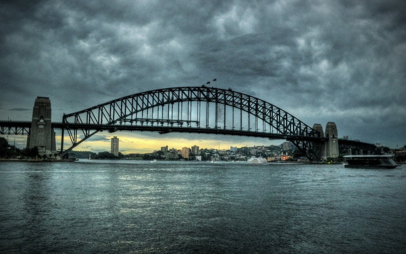 nature, architecture, night, new South Wales, travel Destinations, cityscape, no people, bridge, uSA, outdoors, cloud - Sky, urban Scene, river, bridge - Man Made Structure