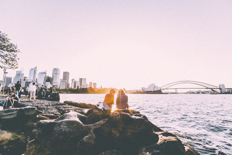 shoreline, urban Skyline, no people, water, financial district, famous Place, sunset, uSA, copy space, sky, city, clear sky, outdoors, modern, downtown District