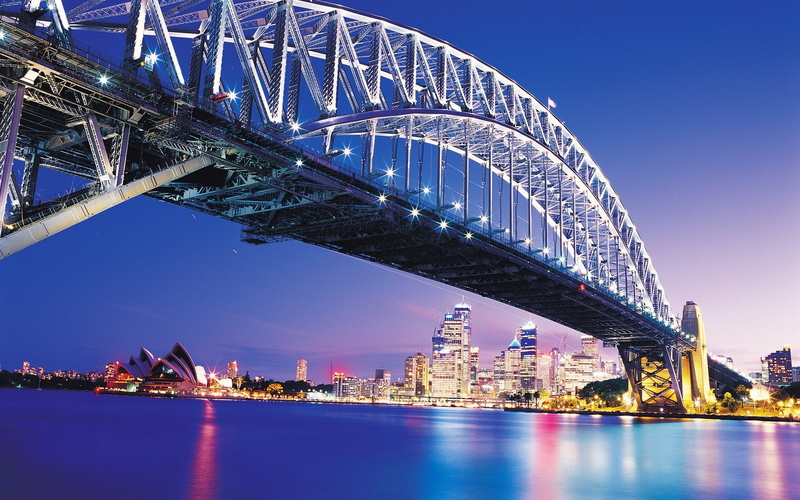 harbour, bridge, city, australia, sidney, 720P