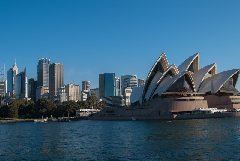 city, sidney, urban landscape, modern, outdoors, skyscraper, opera house, office building exterior, day, no people, building, financial district, buildings
