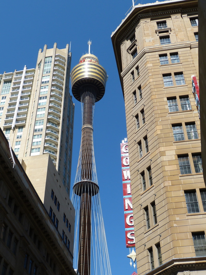 low angle view, 2K, tourism, no people, office building exterior, building, communication, architecture, Australia, building exterior, day, tower, sky