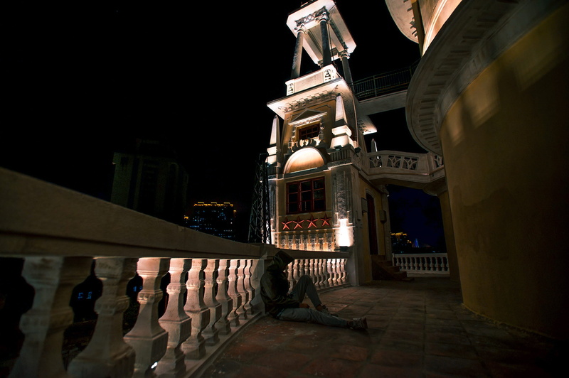 railing, swatow, building exterior, spirituality, the past, architecture, no people, sky, religion, lighting equipment, night, place of worship, street