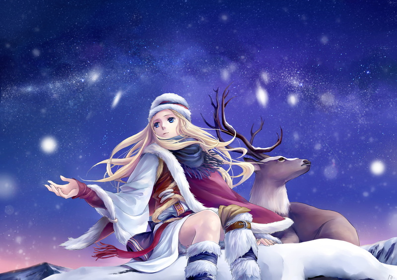 night, creativity, star - space, stars, snow, motion, woman, winter, representation, angel, low angle view, art, sky, sculpture, nature, astronomy