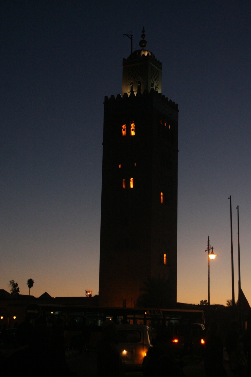 building, street, built structure, copy space, city, no people, tower, city centre, outdoors, 2K, marrakech, sky, nature, transportation, building exterior