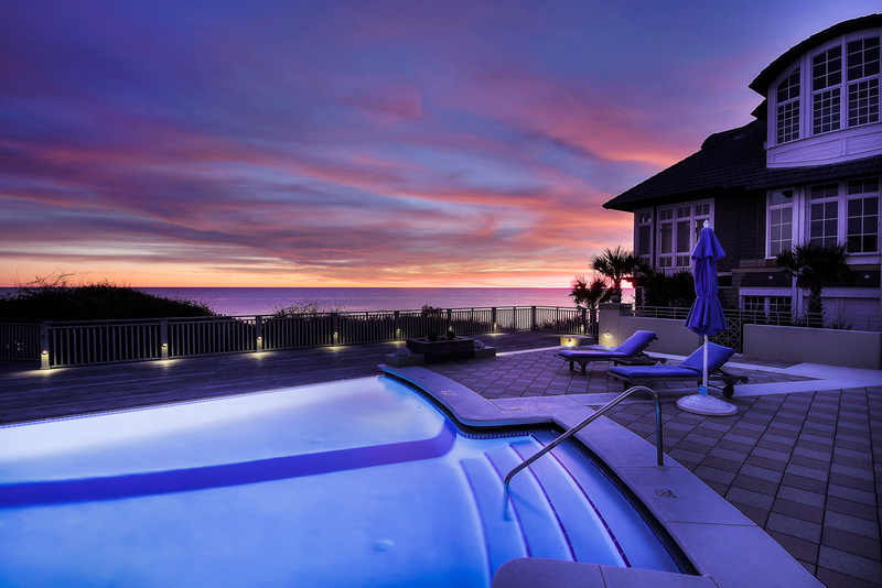luxury, outdoors, rural, no people, pool, sky, nature, sunset, building exterior, vegetation, panoramic, cloud - sky, blue, water, plant, built structure