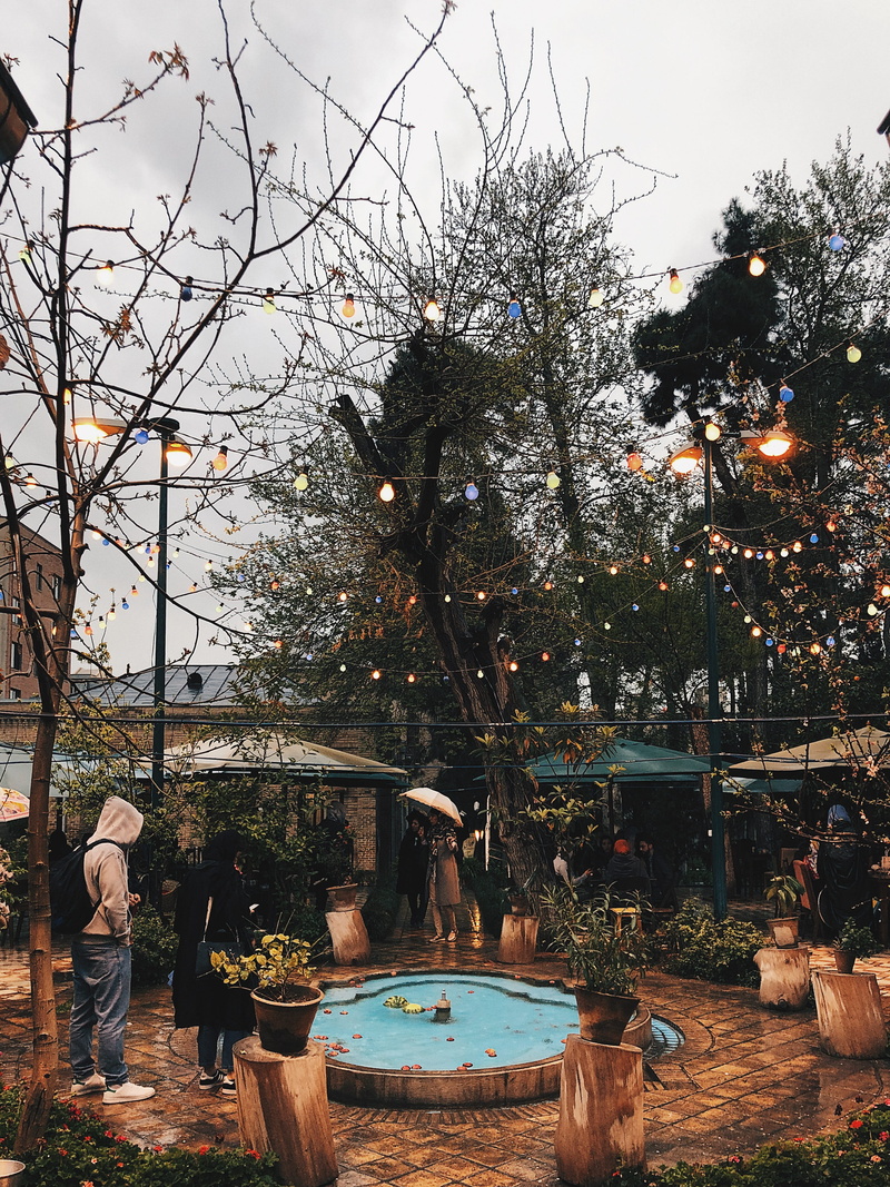 human, potted plant, creativity, day, hotel, hot tub, sky, tub, outdoors, illuminated, swimming pool, building, real people, tehran, 4K, sculpture, person