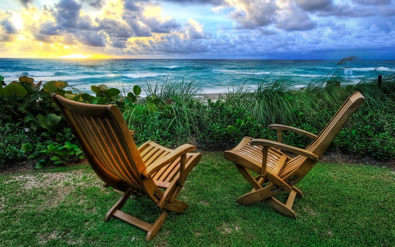 water, no People, tranquility, chairs, nature, sun, travel, sand, brown, tourism, beach, cloud - Sky, day, cloudscape, sunset, armchairs, idyllic, outdoor chair