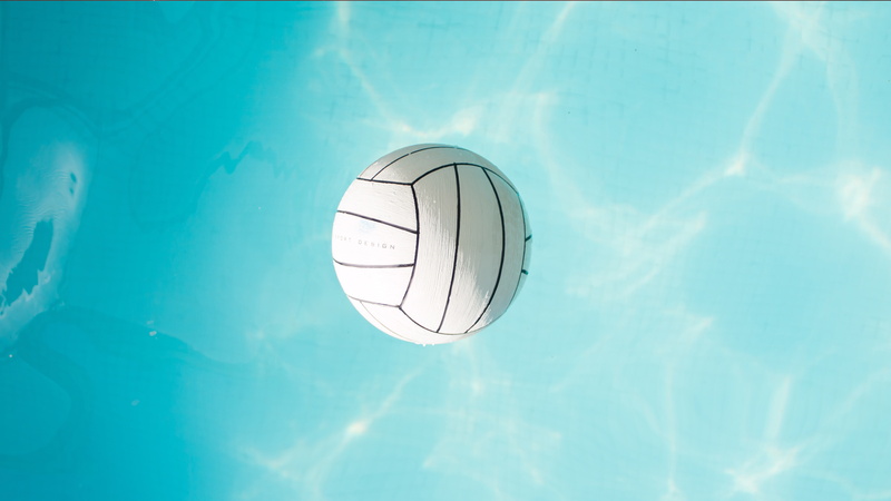 water, volleyball, 5K, simple background